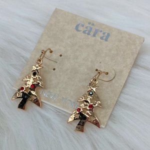 CARA - OS - NWT Abstract Christmas Tree Earrings